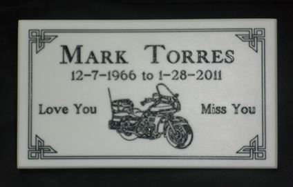 Engraved Faux Granite Plaque